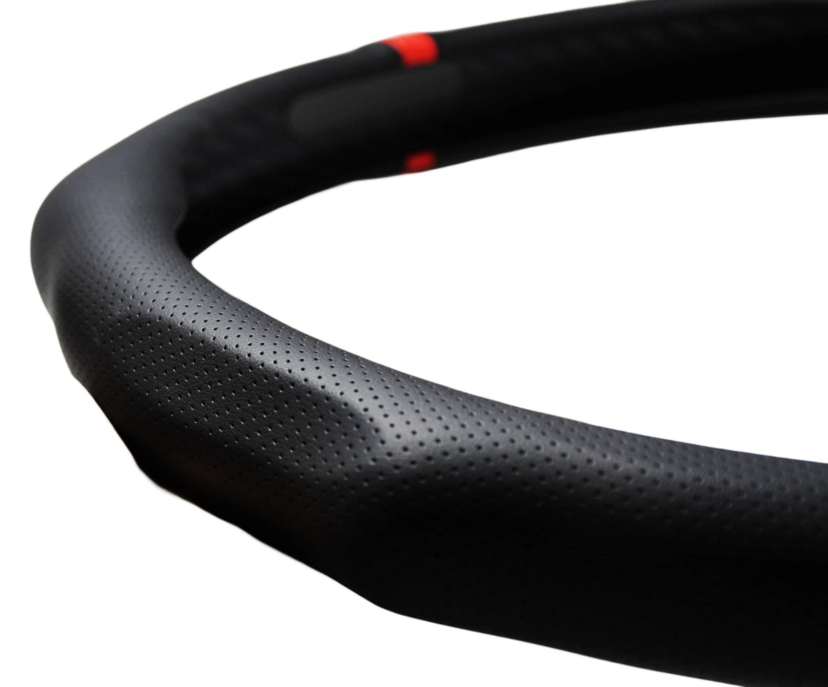 PartsTo red stripe detail highlights sporty trim and visual contrast