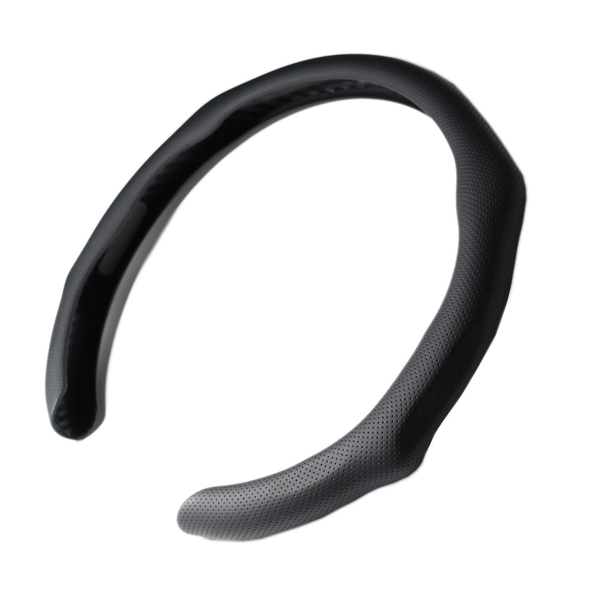 PartsTo steering wheel cover next to ruler showing 14.5 to 15 inch fit for accurate sizing