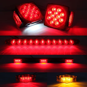 Partswcgg 14-inch ID marker light bar closeup offering durable stainless base