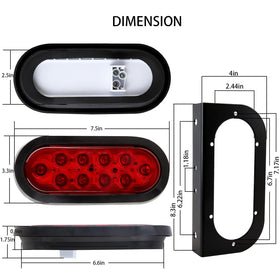 Partswcgg close-up of 10 LED chips and sealed lens showcasing waterproof durability