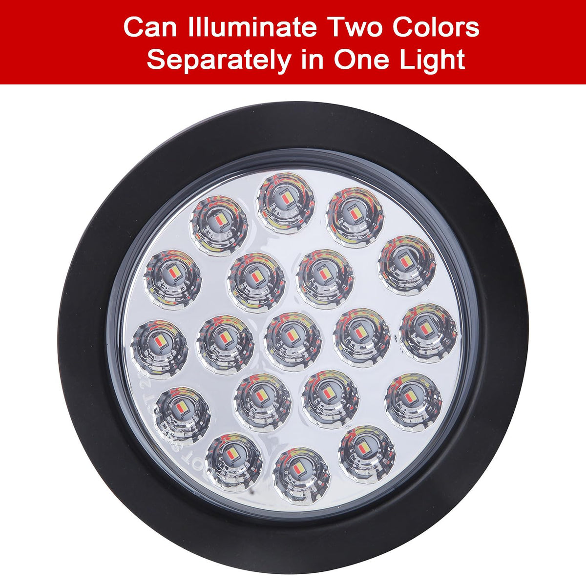 Partswcgg close-up of lens and LED texture for durable optics