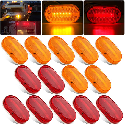 Partswcgg front view amber and red lights showing clear color contrast and improved visibility