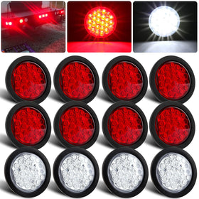 Partswcgg front view showing red and white LEDs for clear signaling