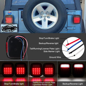 Partswcgg installed on trailer showing improved rear illumination at night