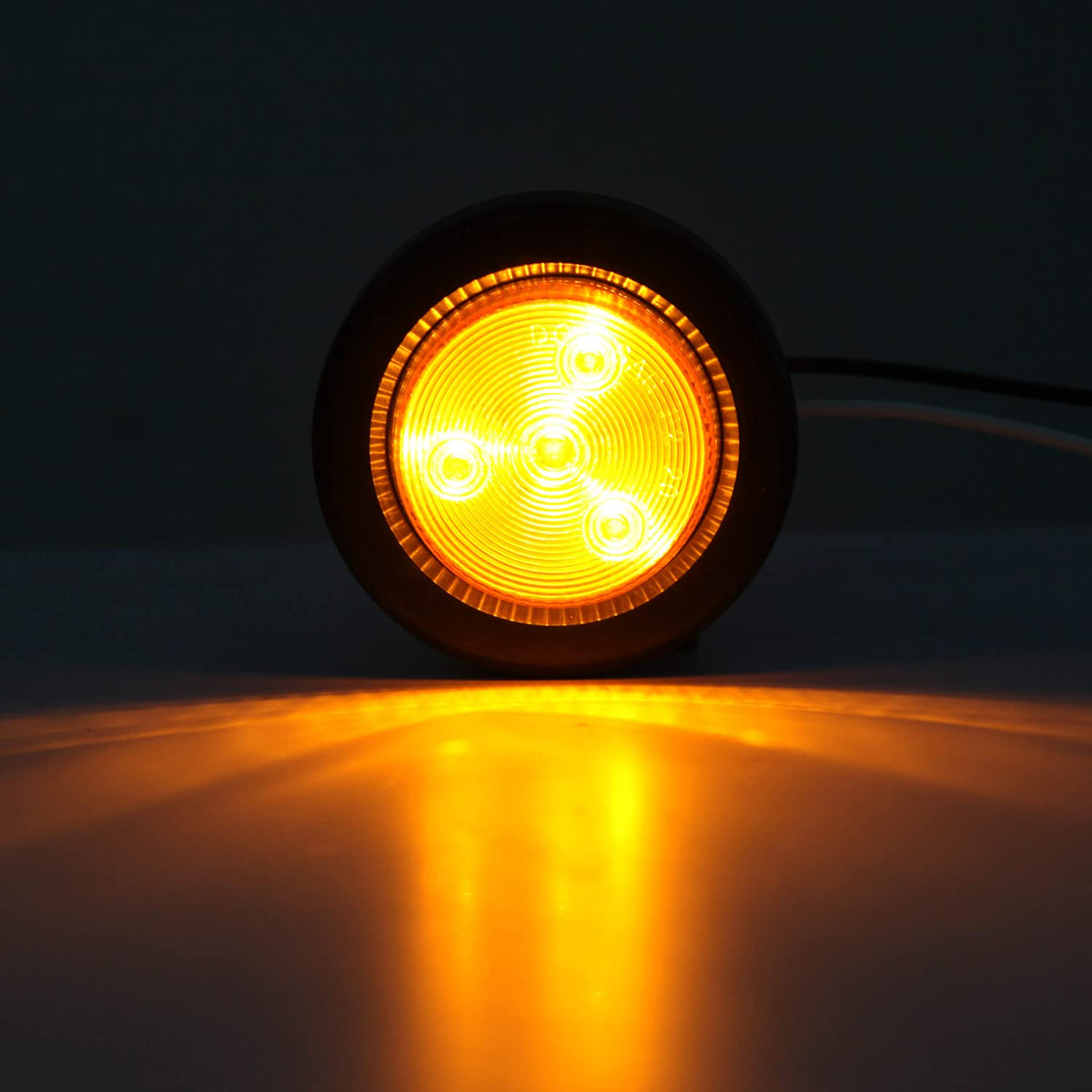 Partswcgg closeup of four LEDs demonstrating bright, long-lasting output