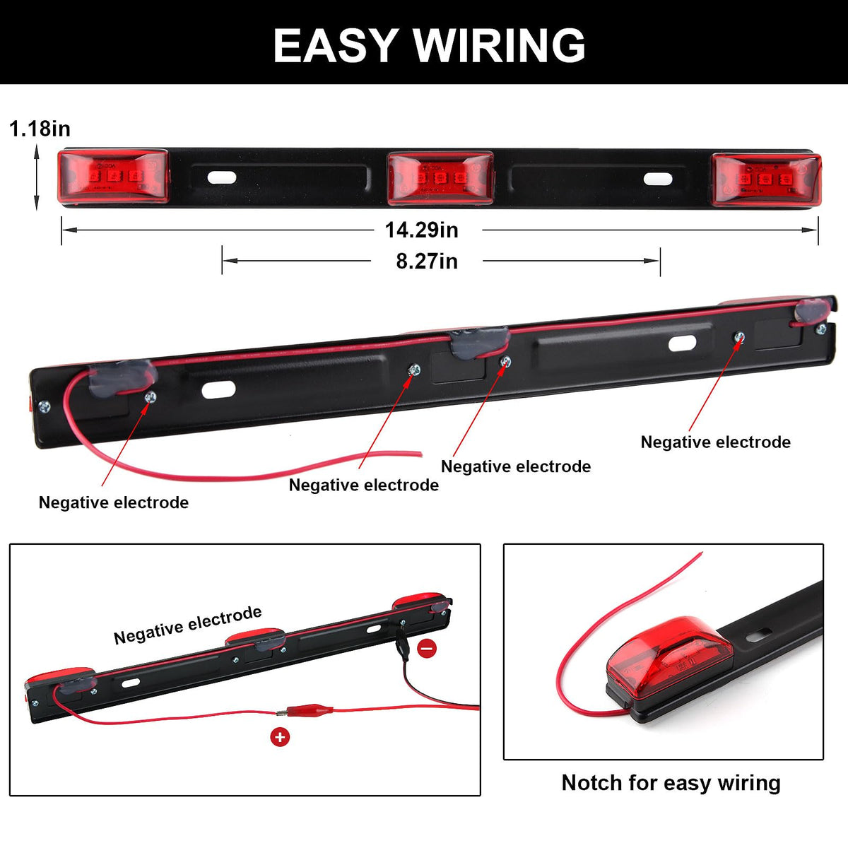 Partswcgg mini oval side marker close detail showing compact waterproof design