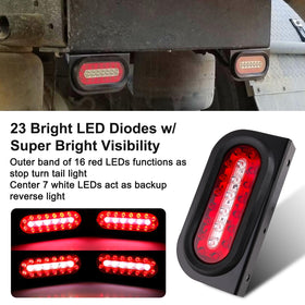 Partswcgg set of mini side marker lights arranged to improve trailer edge visibility
