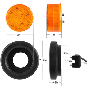 Partswcgg light next to ruler illustrating 2" inner diameter for correct fit