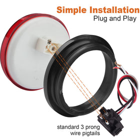 Partswcgg wiring pigtails and 3-prong plug enabling easy plug-and-play install