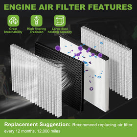 partszen cabin filter being inserted into glovebox for fresh interior air