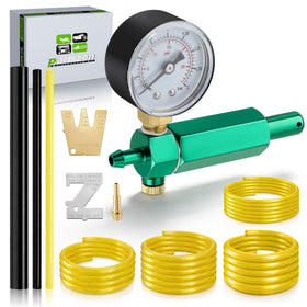 partszen front view of leak detector showing compact gauge and fittings, reliable diagnostics