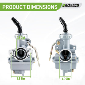 partszen carburetor side detail highlighting throttle linkage and ports