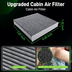 partszen engine filter pleats and rubber seal detail for reliable protection