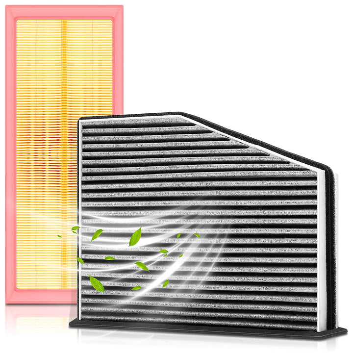 partszen engine filter front view showing correct fit and improved airflow