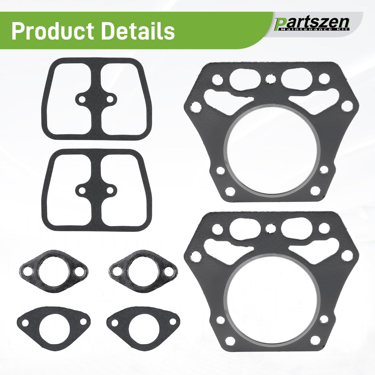 partszen exhaust gasket edge profile highlighting durable sealing for quiet exhaust