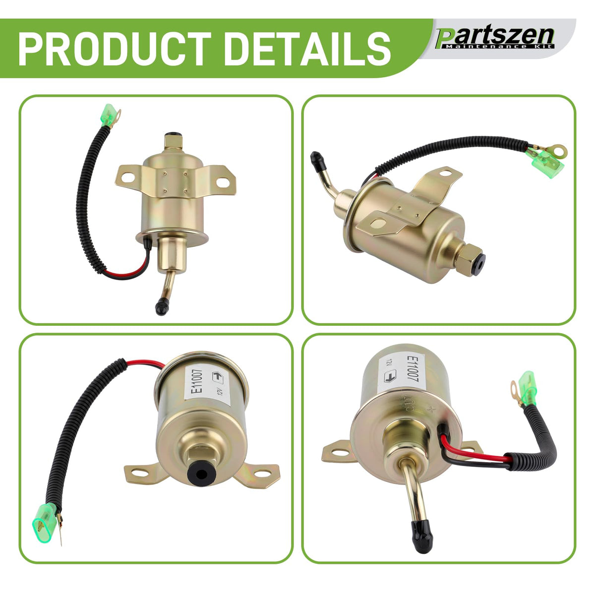 partszen 149-2457 fuel filter detail showing pleats and seal for cleaner fuel flow