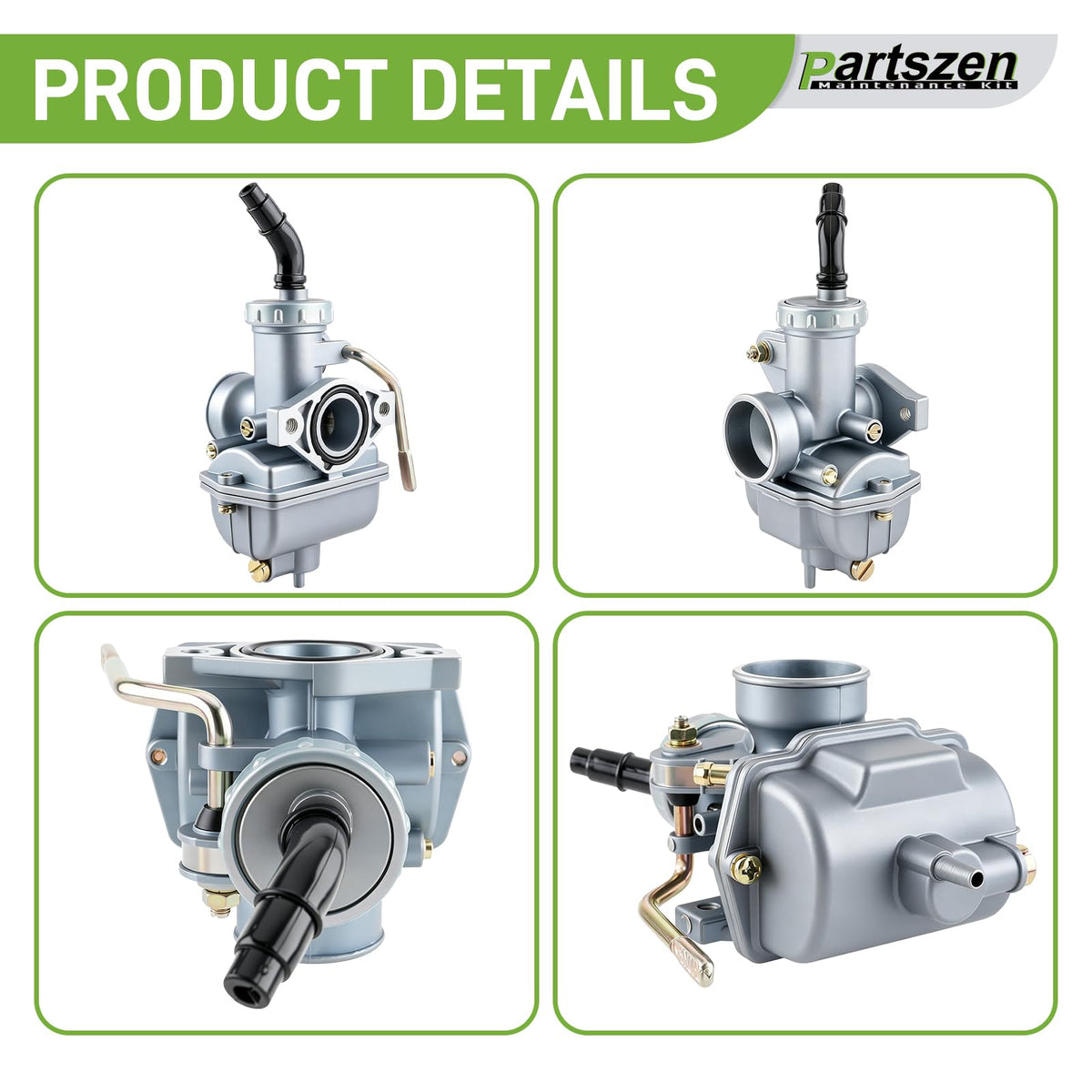 partszen fuel petcock and inline filter displayed to prevent clogs