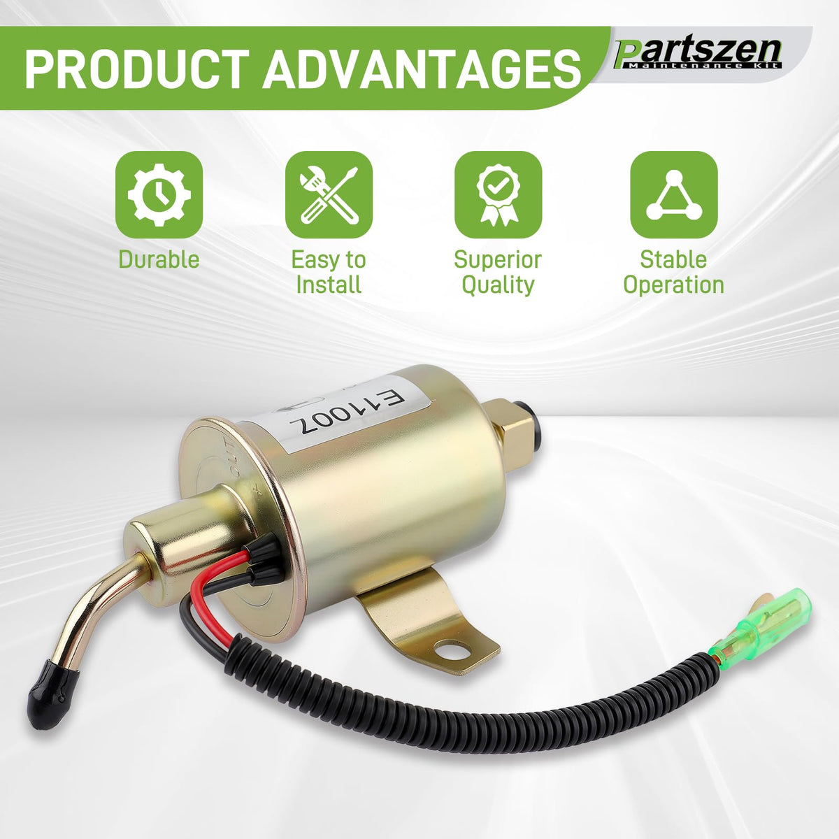 partszen 149-2311 fuel pump close-up highlighting durable housing for reliable fuel delivery