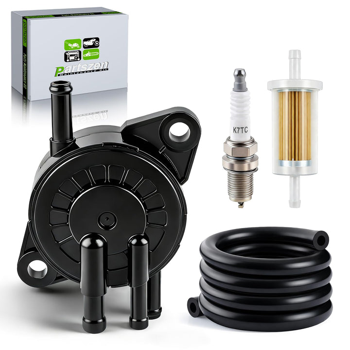 partszen fuel pump front view showing mounting points and reliable fit