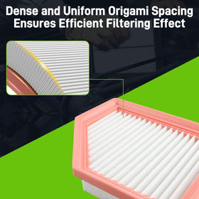partszen cabin filter installed behind glovebox improving interior air quality