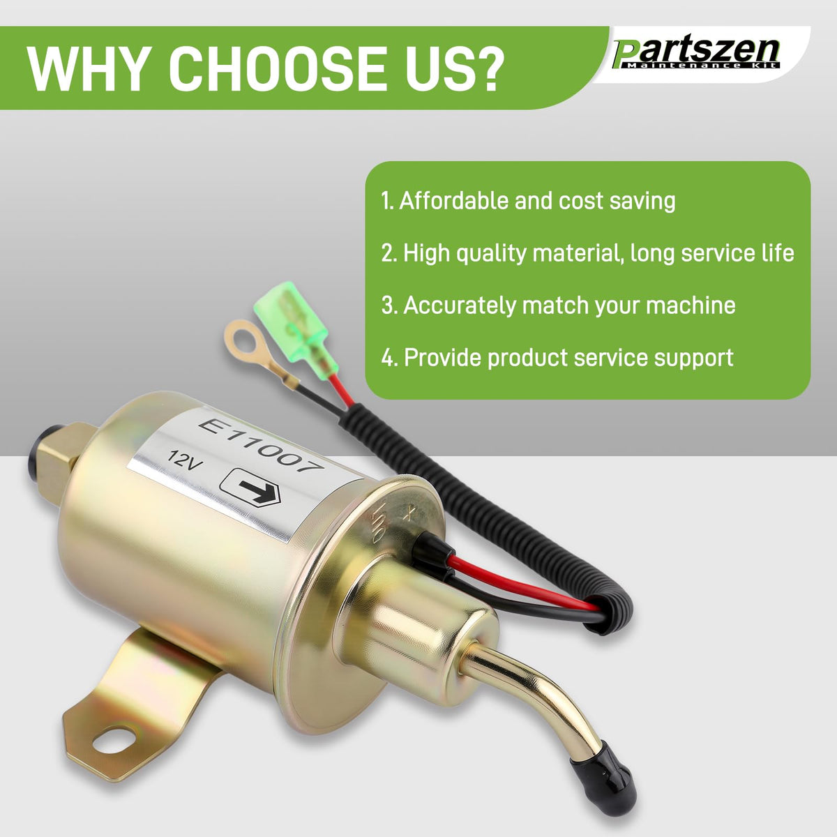 partszen kit installed on a MicroQuiet generator illustrating improved serviceability