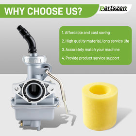 partszen carburetor installed on Honda CRF80F demonstrating correct fit