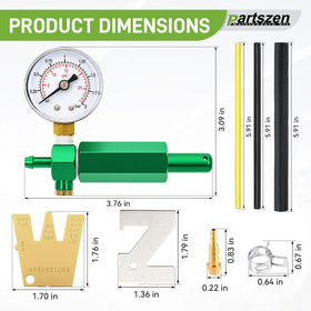 partszen hose connection detail showing secure fittings for accurate leak testing