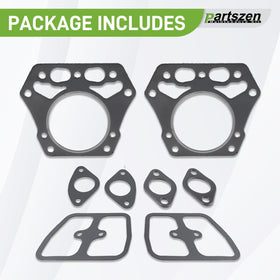 partszen manifold gasket flange view showing accurate cutouts for leak-free fit