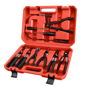 PARTWELL front packaging showing full 9-piece hose clamp set and portability benefits