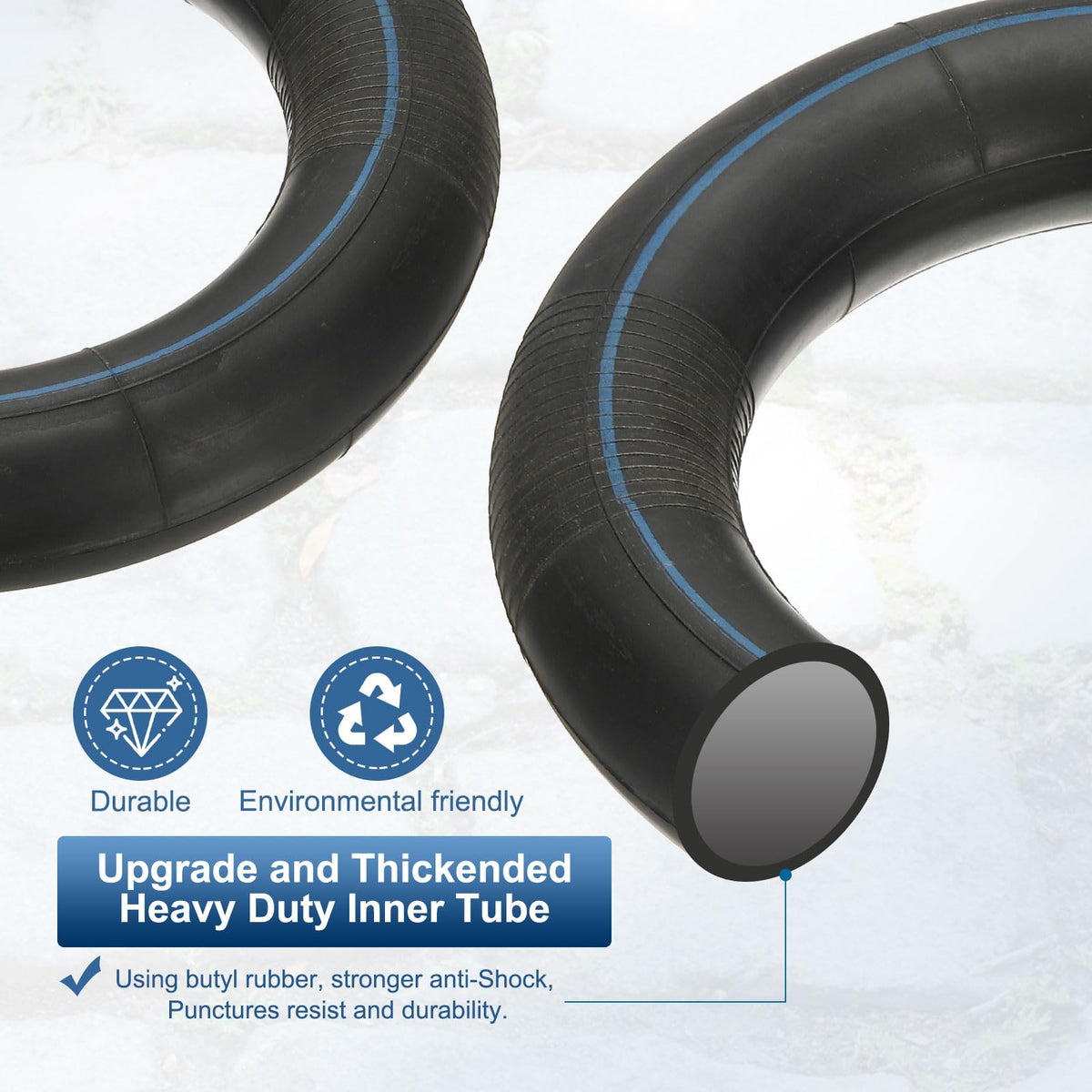 PATIKIL thick butyl wall texture detail highlighting durable rubber and improved puncture resistance