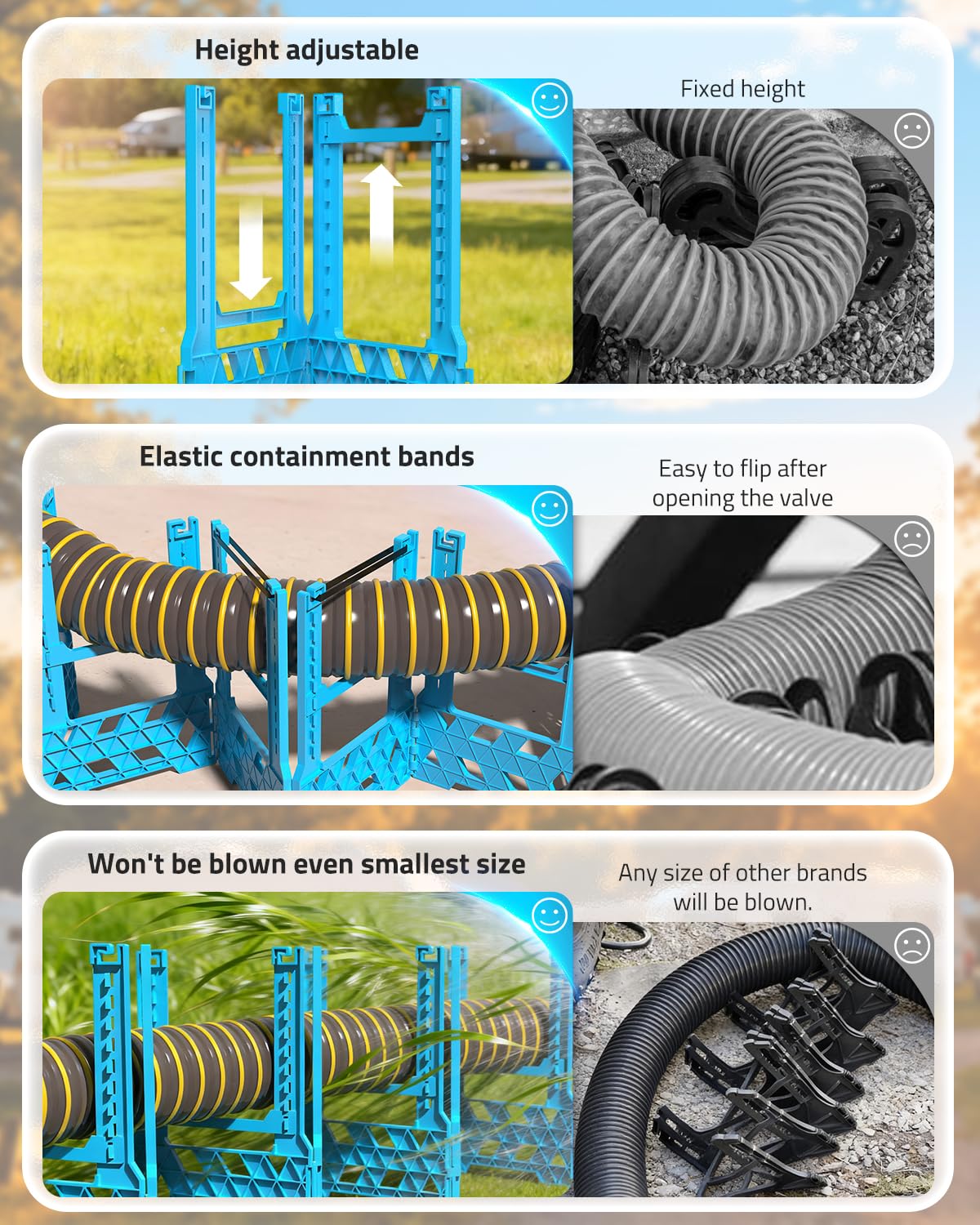 PAULINN detail of accordion-style support flexing around obstacles for flow