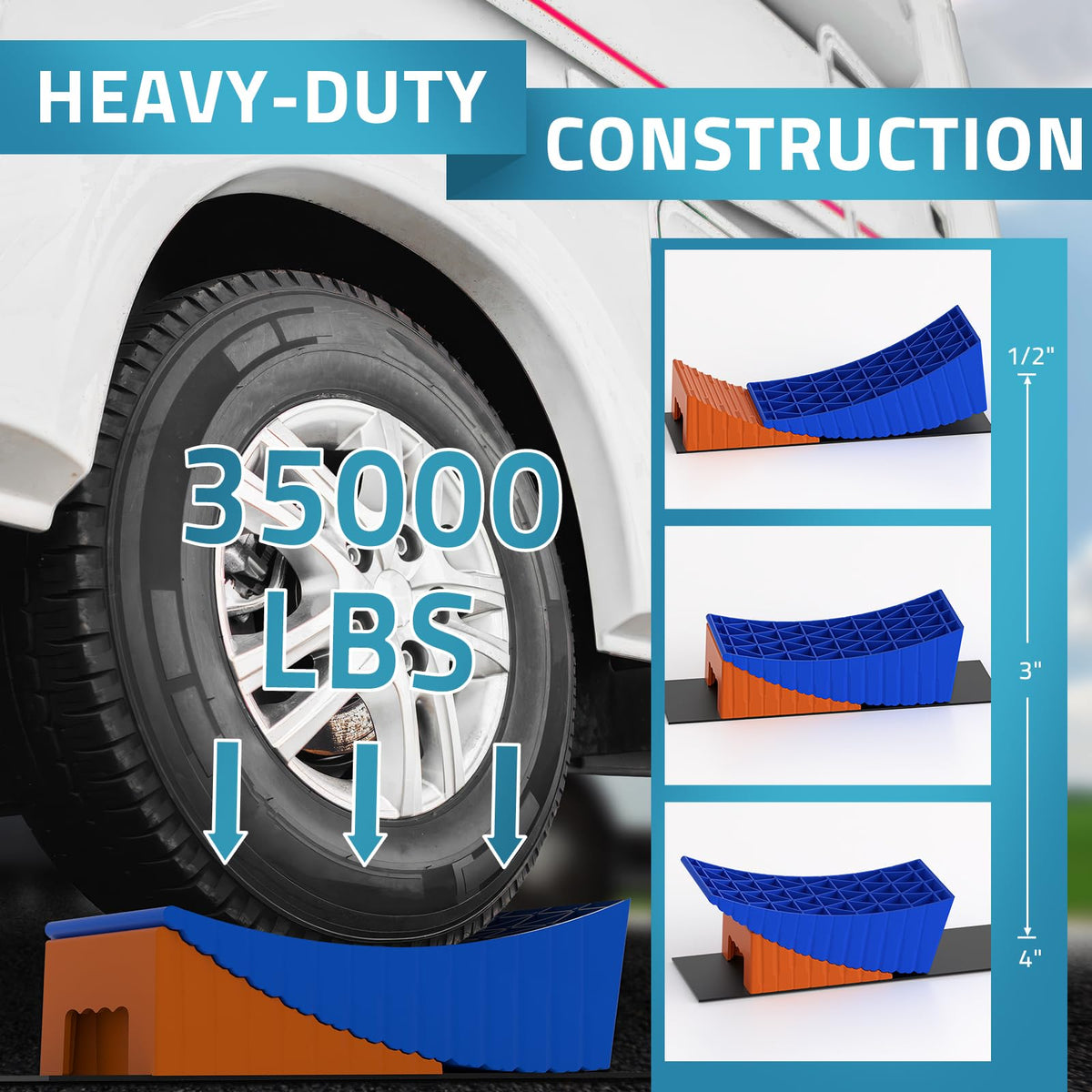 PAULINN curved leveler side profile demonstrating progressive lift