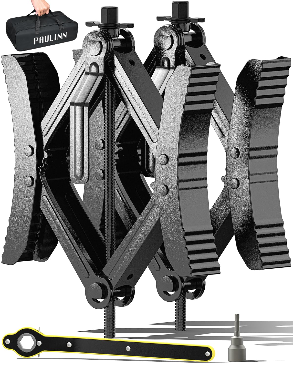 PAULINN front view of packaged chock set showing compact storage and durability