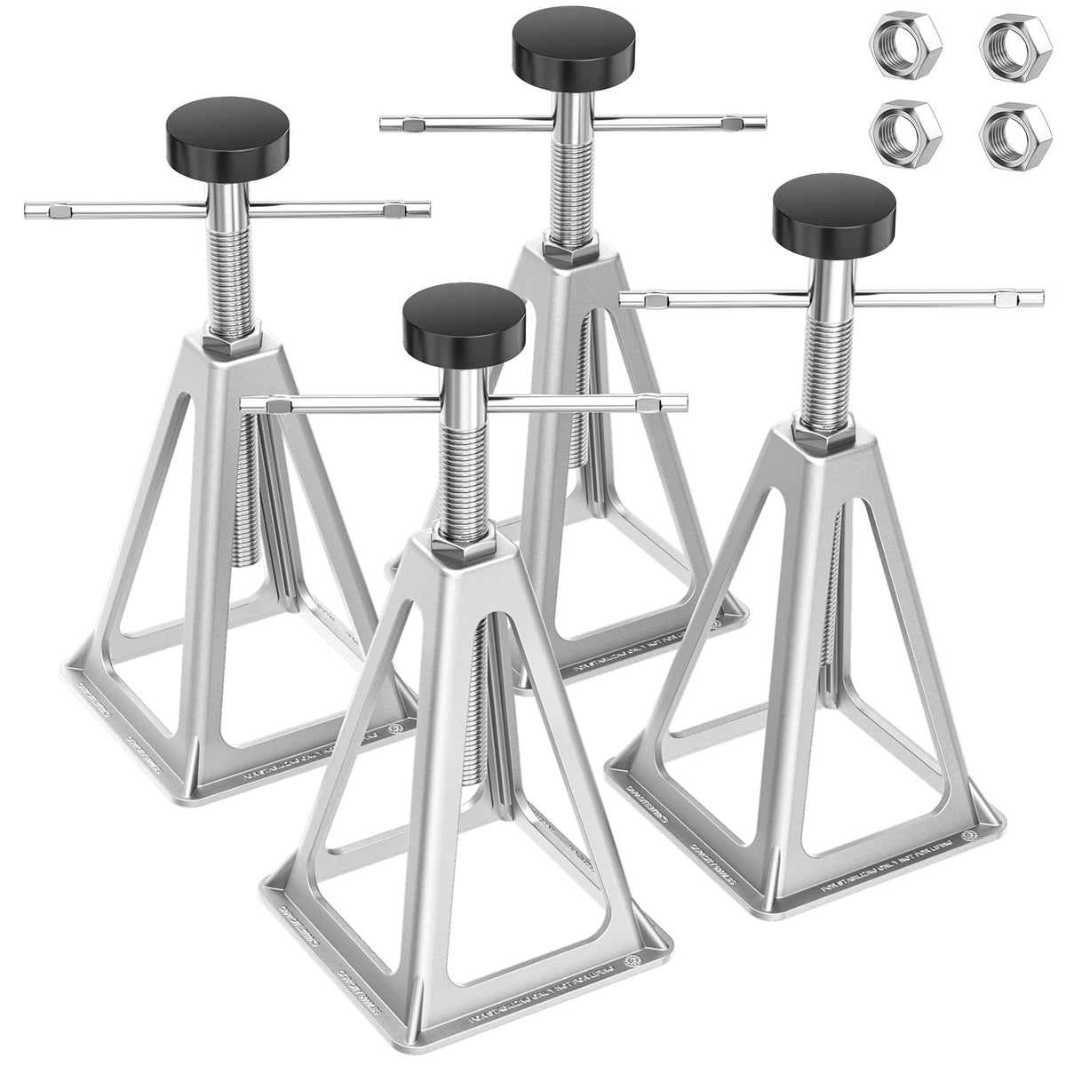PAULINN front packaging showing four aluminum stabilizer jacks and benefits
