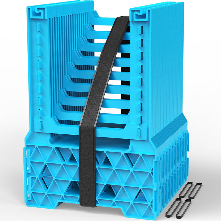PAULINN front view of sewer hose support showing full kit and benefits