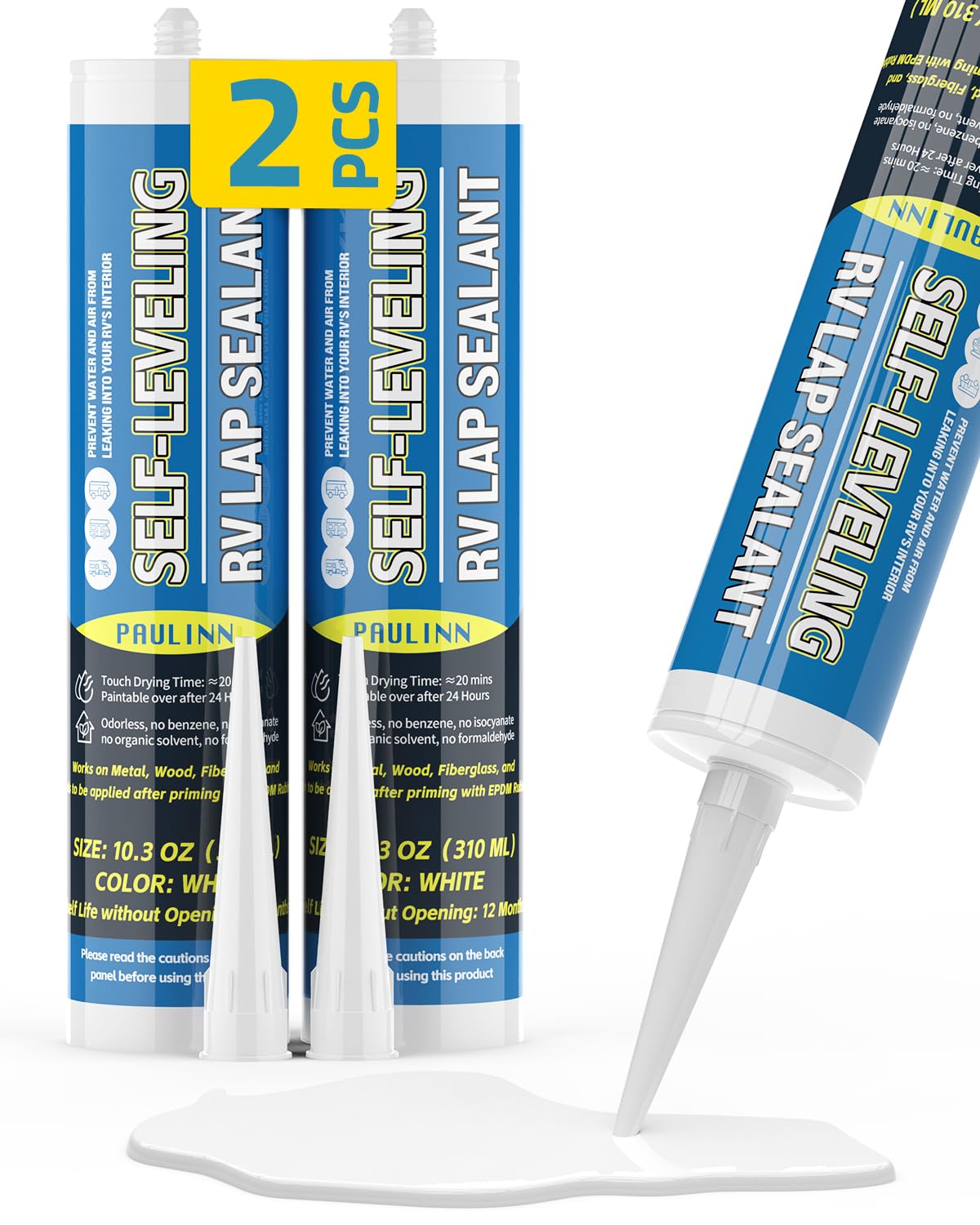 PAULINN front packaging showing two white sealant tubes and branding for quick repairs