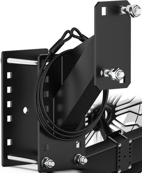 PAULINN front view mounted spare tire showing secure fit and stability