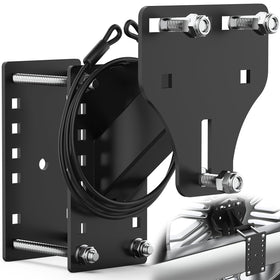 PAULINN front view of spare tire mount showing universal fit benefit