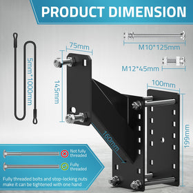 PAULINN side profile of angled mount reducing wind resistance