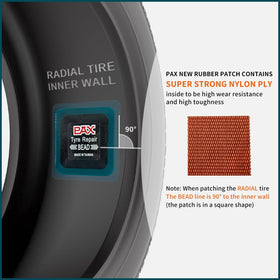 PAX in-use innerliner application showing patch placement and proper adhesion benefit