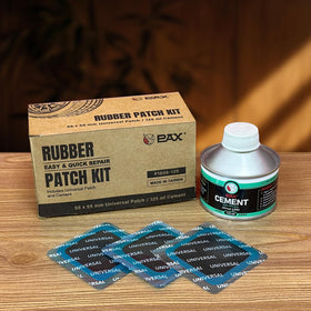 PAX patches next to a ruler showing 55x55mm size for accurate coverage