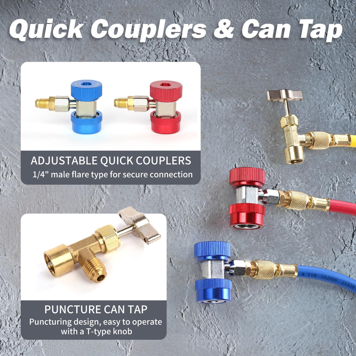 PB Motor Tech BMT puncturing can tap and valve tool for easy refrigerant access