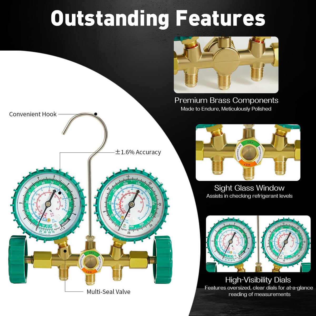 PB Motor Tech included self-sealing and puncturing can taps with valve core tool for cylinder access
