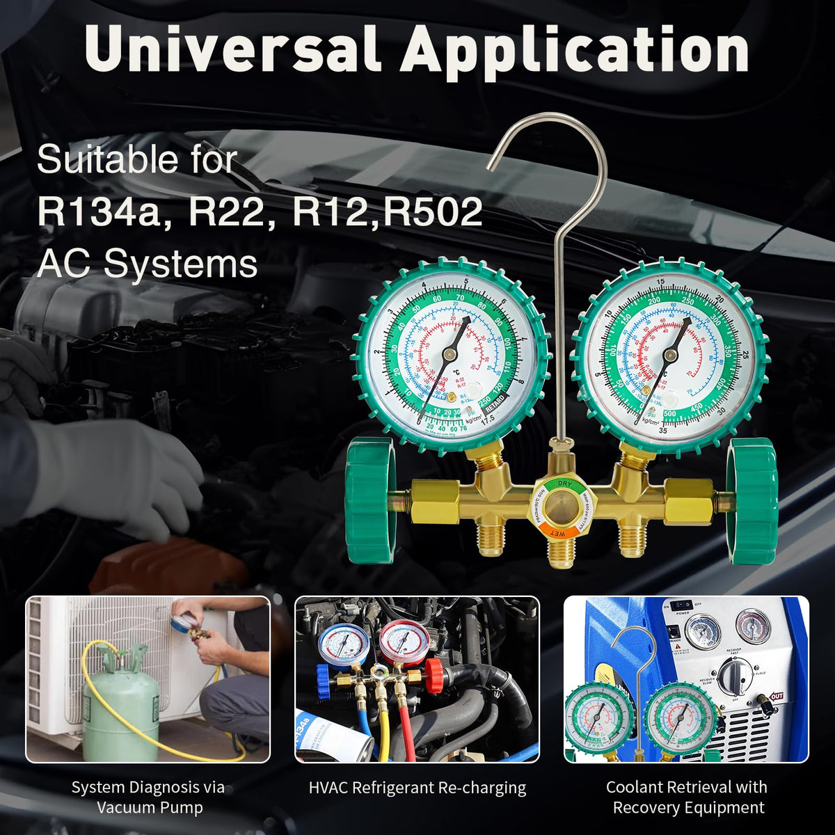 PB Motor Tech large rubber-coated dials and transparent sight window for accurate readings