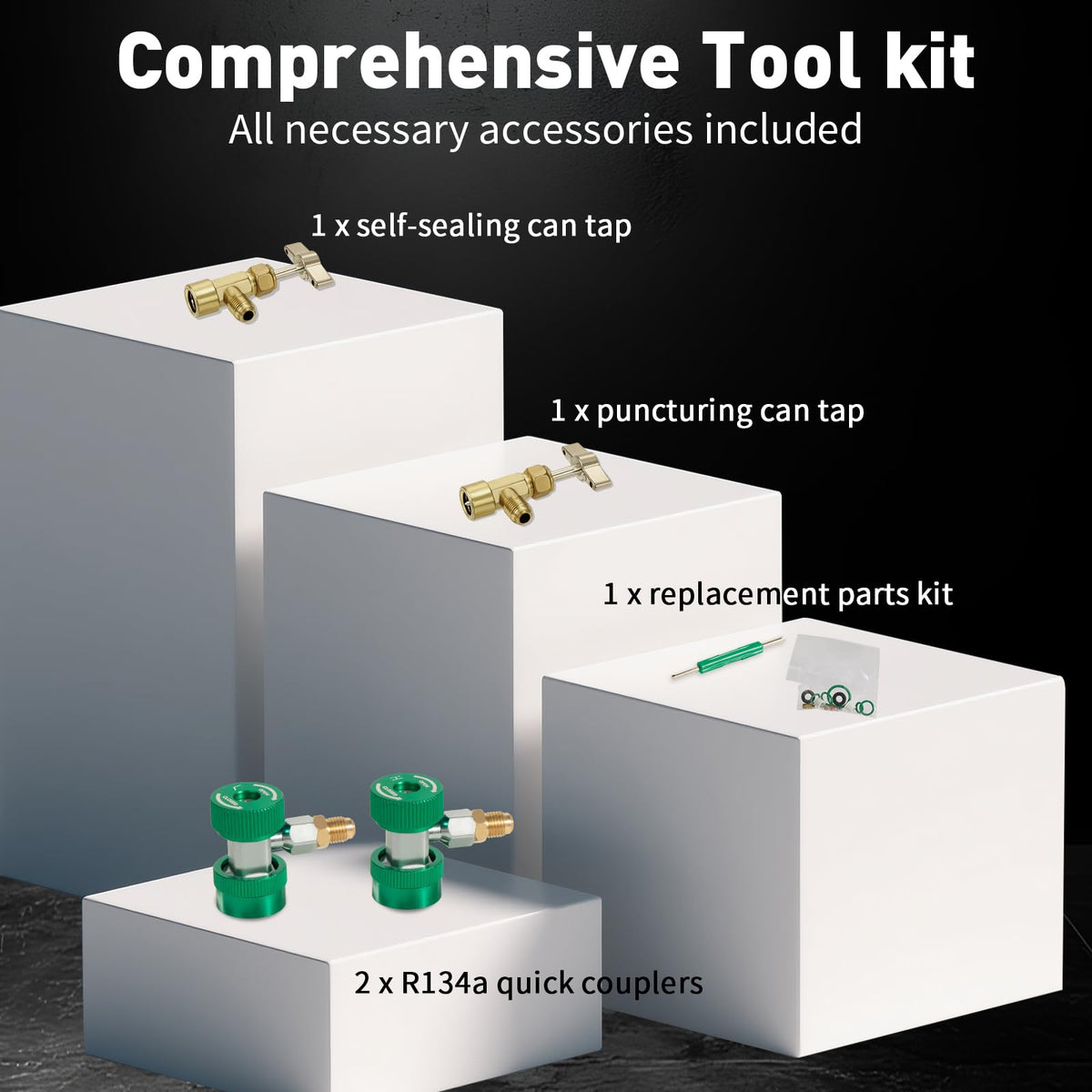 PB Motor Tech color-coded high-pressure hoses and quick couplers for clear safe connections