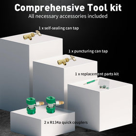 PB Motor Tech color-coded high-pressure hoses and quick couplers for clear safe connections