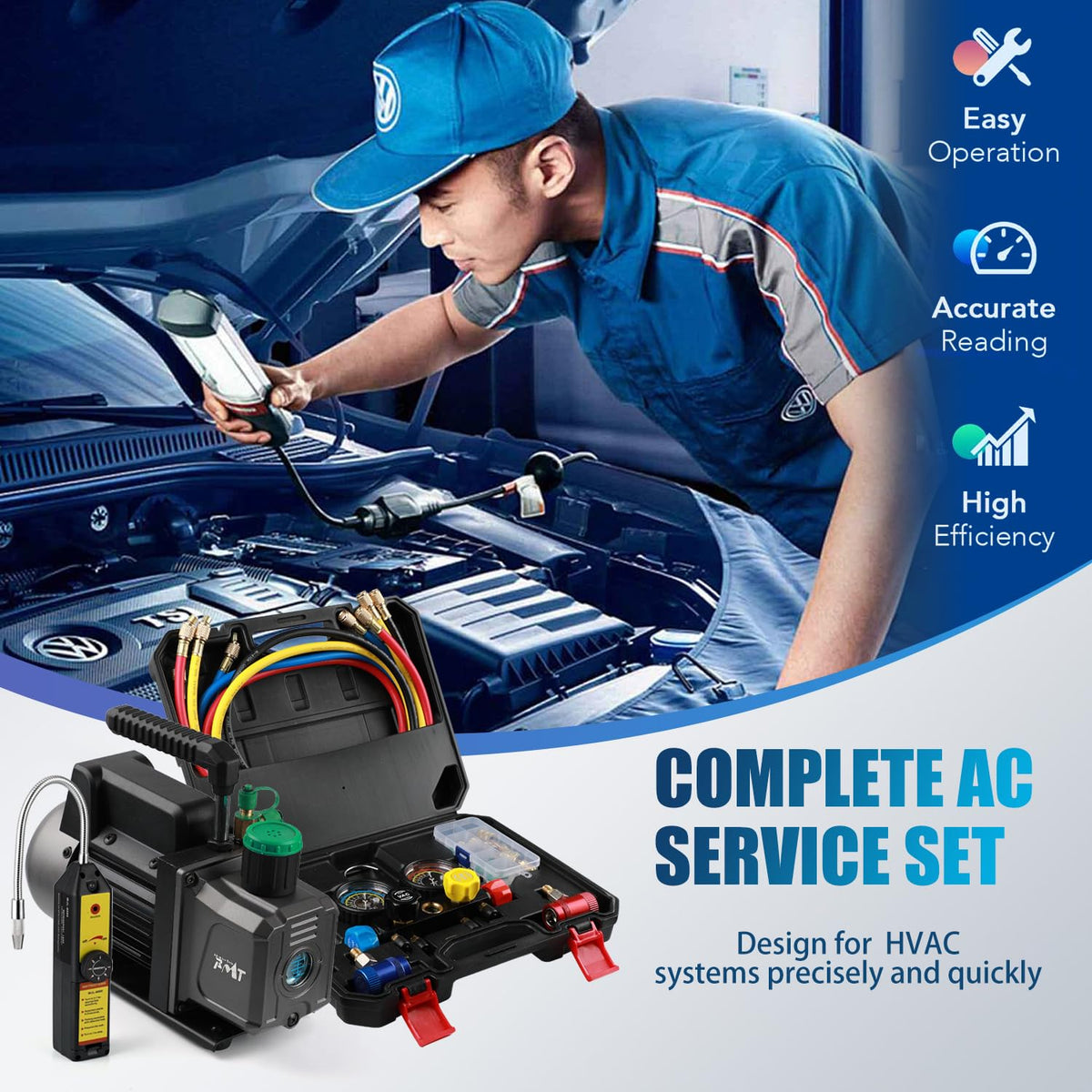 PB Motor Tech kit next to hand tools showing compact jobsite scale