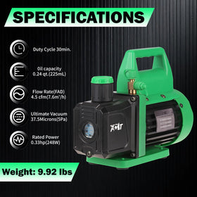 PB Motor Tech vacuum pump connected to car AC for faster evacuation benefit