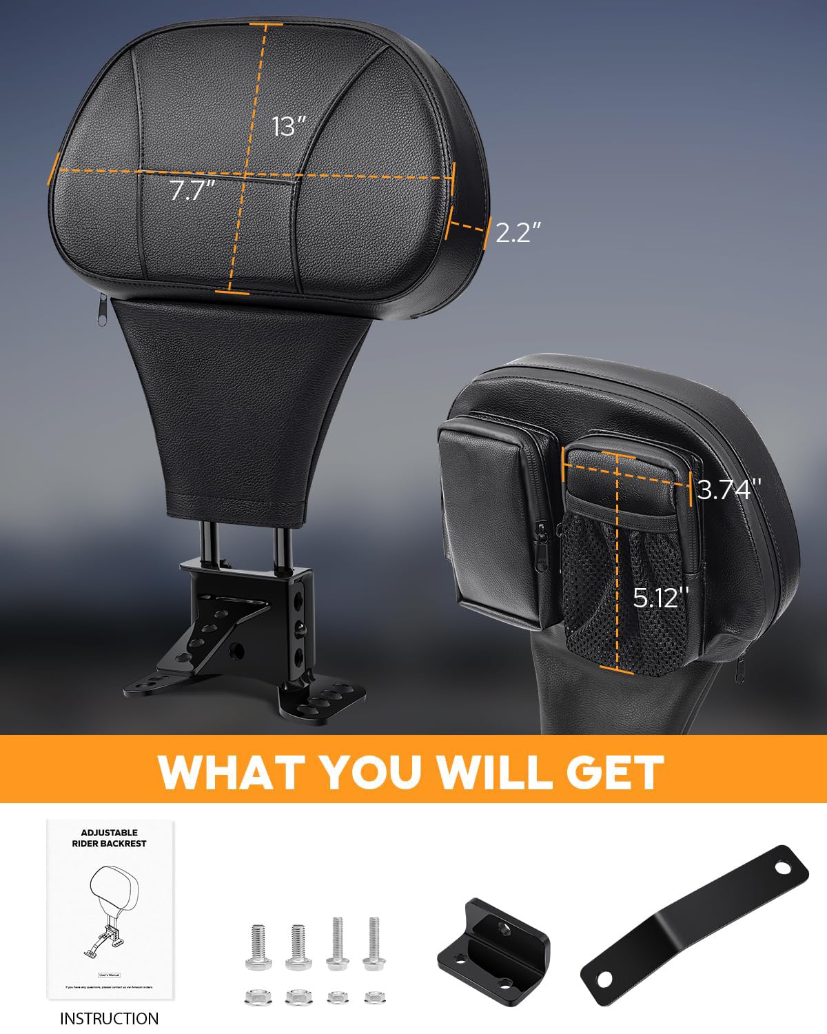 PBYMT installed on Road Glide demonstrating comfort on long rides