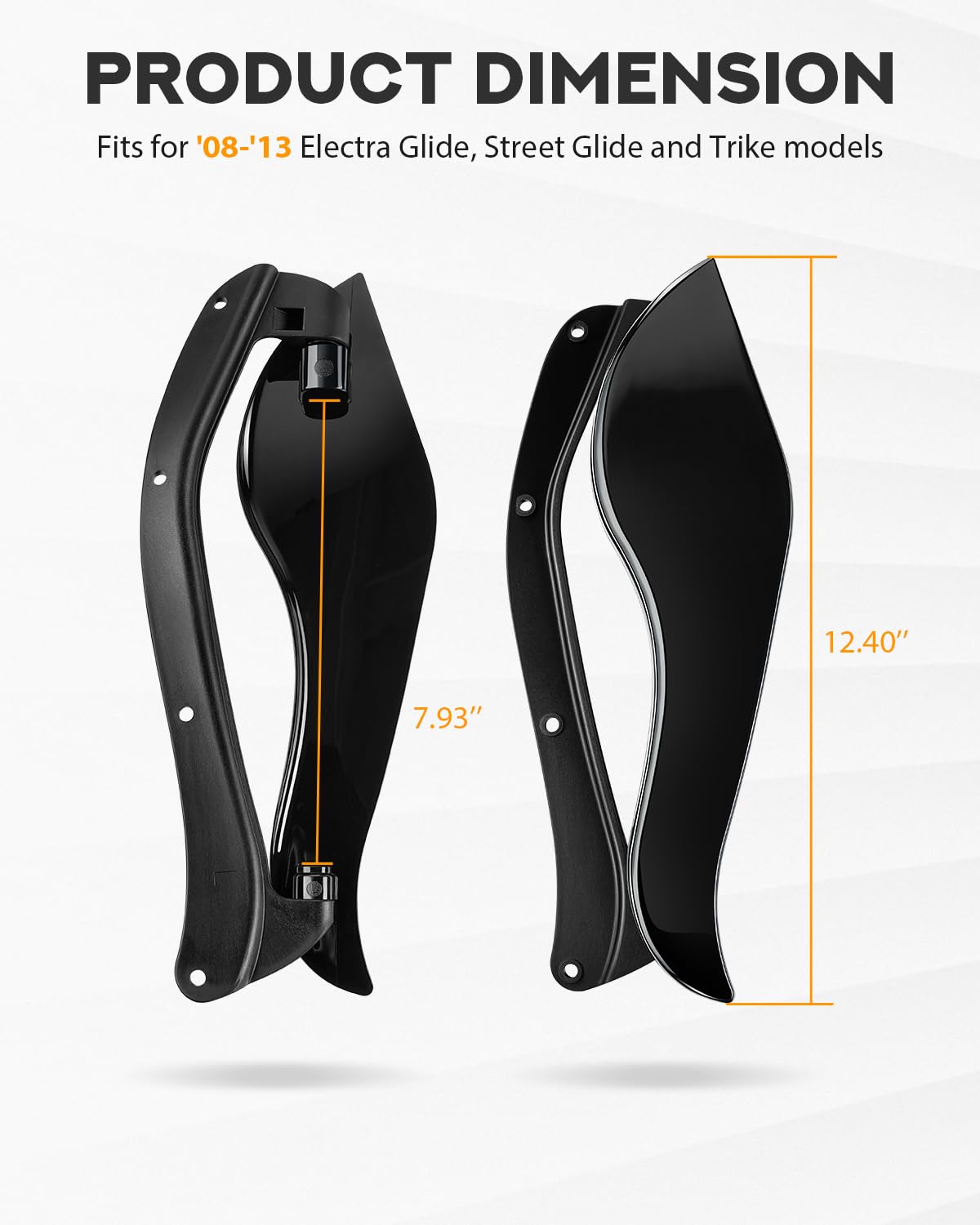 PBYMT deflectors in use on highway illustrating rider comfort and stability